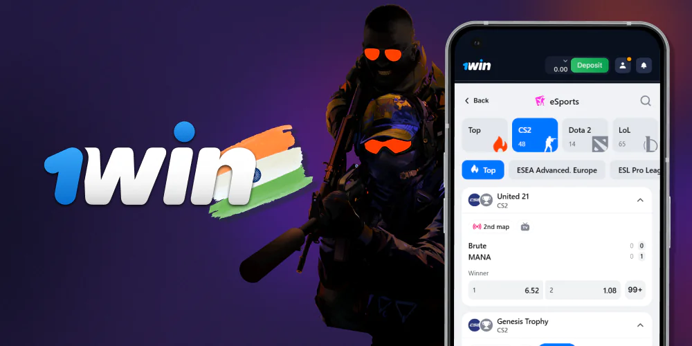 CS2 betting for Indians at 1win